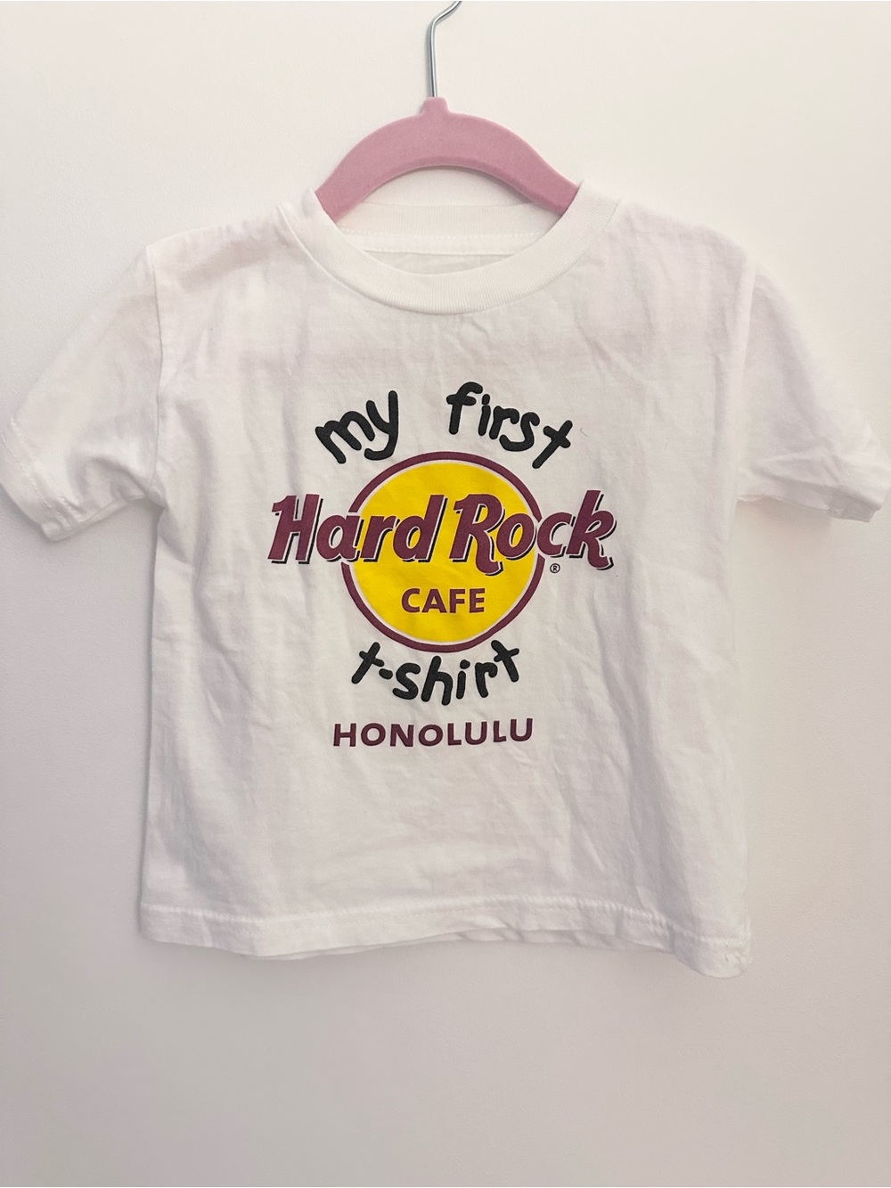 Hard Rock Cafe White Kids Tee Honolulu Size 2T
